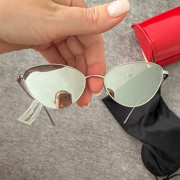 Khaite Oliver Peoples Silver Sunglasses main image 6